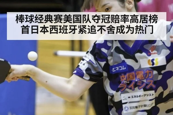 棒球经典赛美国队夺冠赔率高居榜首日本西班牙紧追不舍成为热门
